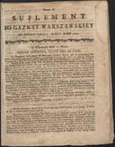 Gazeta Warszawska, 1791, nr 18, suplement