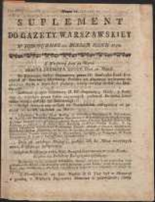 Gazeta Warszawska, 1791, nr 21, suplement