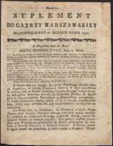 Gazeta Warszawska, 1791, nr 22, suplement