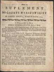 Gazeta Warszawska, 1791, nr 23, suplement