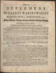 Gazeta Warszawska, 1791, nr 24, suplement