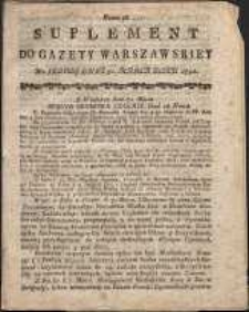Gazeta Warszawska, 1791, nr 26, suplement