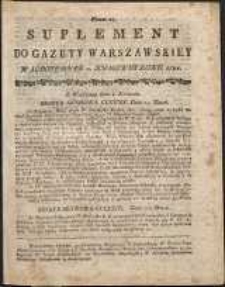 Gazeta Warszawska, 1791, nr 27, suplement