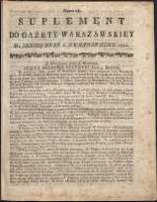 Gazeta Warszawska, 1791, nr 28, suplement