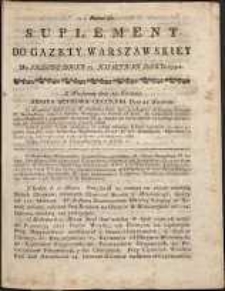 Gazeta Warszawska, 1791, nr 30, suplement