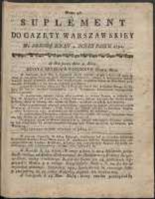 Gazeta Warszawska, 1791, nr 36, suplement