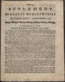 Gazeta Warszawska, 1791, nr 37, suplement