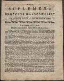 Gazeta Warszawska, 1791, nr 37, suplement