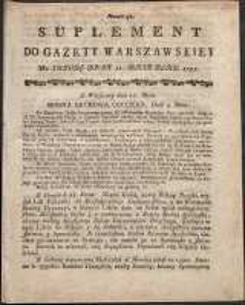 Gazeta Warszawska, 1791, nr 38, suplement