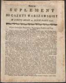 Gazeta Warszawska, 1791, nr 39, suplement