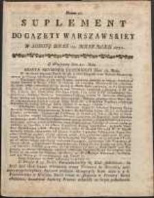 Gazeta Warszawska, 1791, nr 41, suplement