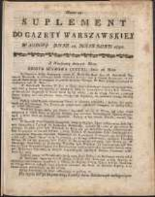 Gazeta Warszawska, 1791, nr 43, suplement