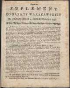 Gazeta Warszawska, 1791, nr 44, suplement