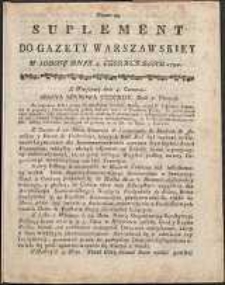 Gazeta Warszawska, 1791, nr 45, suplement