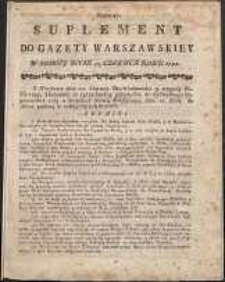 Gazeta Warszawska, 1791, nr 47, suplement
