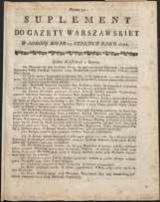 Gazeta Warszawska, 1791, nr 51, suplement