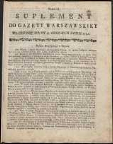 Gazeta Warszawska, 1791, nr 52, suplement
