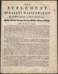 Gazeta Warszawska, 1791, nr 53, suplement