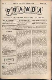 Prawda : tygodnik polityczny, społeczny i literacki, 1894, R. 14, nr 51