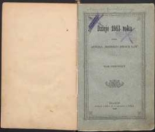 Dzieje 1863 roku T. 1