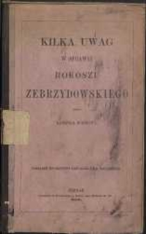 Kilka uwag w sprawie rokoszu Zebrzydowskiego
