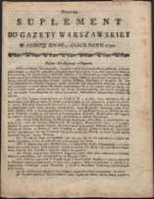 Gazeta Warszawska, 1791, nr 55, suplement