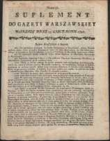 Gazeta Warszawska, 1791, nr 56, suplement