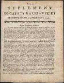 Gazeta Warszawska, 1791, nr 57, suplement
