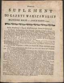 Gazeta Warszawska, 1791, nr 58, suplement