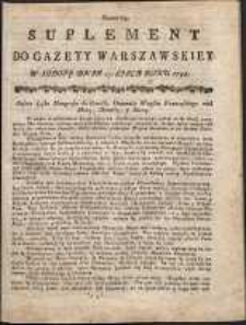 Gazeta Warszawska, 1791, nr 59, suplement
