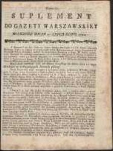 Gazeta Warszawska, 1791, nr 60, suplement