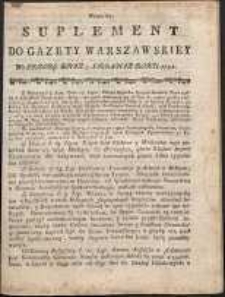 Gazeta Warszawska, 1791, nr 62, suplement