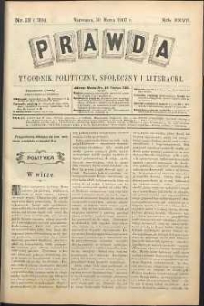 Prawda : tygodnik polityczny, społeczny i literacki, 1907, R. 27, nr 13