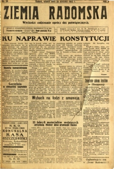 Ziemia Radomska, 1932, R. 5, nr 20