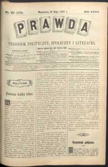Prawda : tygodnik polityczny, społeczny i literacki, 1907, R. 27, nr 20