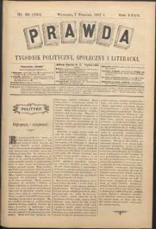 Prawda : tygodnik polityczny, społeczny i literacki, 1907, R. 27, nr 36