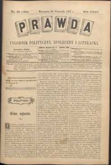 Prawda : tygodnik polityczny, społeczny i literacki, 1907, R. 27, nr 39