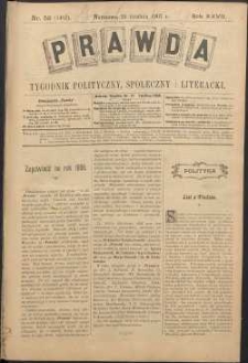 Prawda : tygodnik polityczny, społeczny i literacki, 1907, R. 27, nr 52