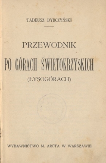 Przewodnik po Górach Świętokrzyskich (Łysogórach)
