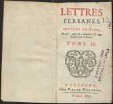 Lettres persanes. T.2. 2 eme éd.