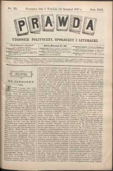 Prawda : tygodnik polityczny, społeczny i literacki, 1893, R. 13, nr 35