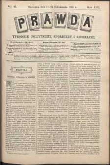 Prawda : tygodnik polityczny, społeczny i literacki, 1893, R. 13, nr 41