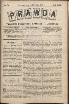 Prawda : tygodnik polityczny, społeczny i literacki, 1893, R. 13, nr 50