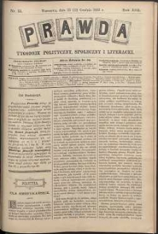 Prawda : tygodnik polityczny, społeczny i literacki, 1893, R. 13, nr 51