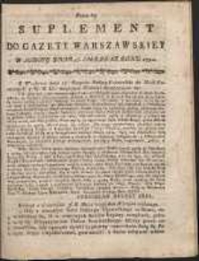 Gazeta Warszawska, 1791, nr 65, suplement
