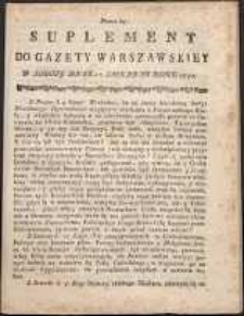 Gazeta Warszawska, 1791, nr 69, suplement