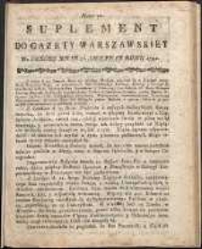 Gazeta Warszawska, 1791, nr 70, suplement