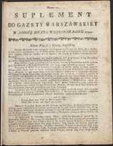 Gazeta Warszawska, 1791, nr 71, suplement