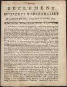 Gazeta Warszawska, 1791, nr 73, suplement