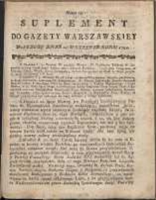 Gazeta Warszawska, 1791, nr 74, suplement